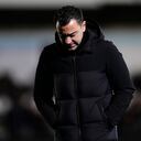 Xavi Hernández en medio de la derrota del Barcelona ante el Real Madrid por la Supercopa de España.