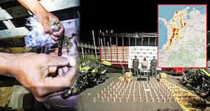 Los dos cargamentos más grandes con pentolita, decomisados por la Policía este año, salieron de la plaza de mercado de Ipiales, Nariño.