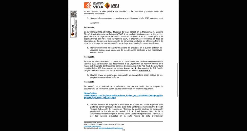 Se dice que los informes administrativos, financieros y contables también venían con serias dificultades en los soportes de autorización de pagos y desembolsos a terceros.