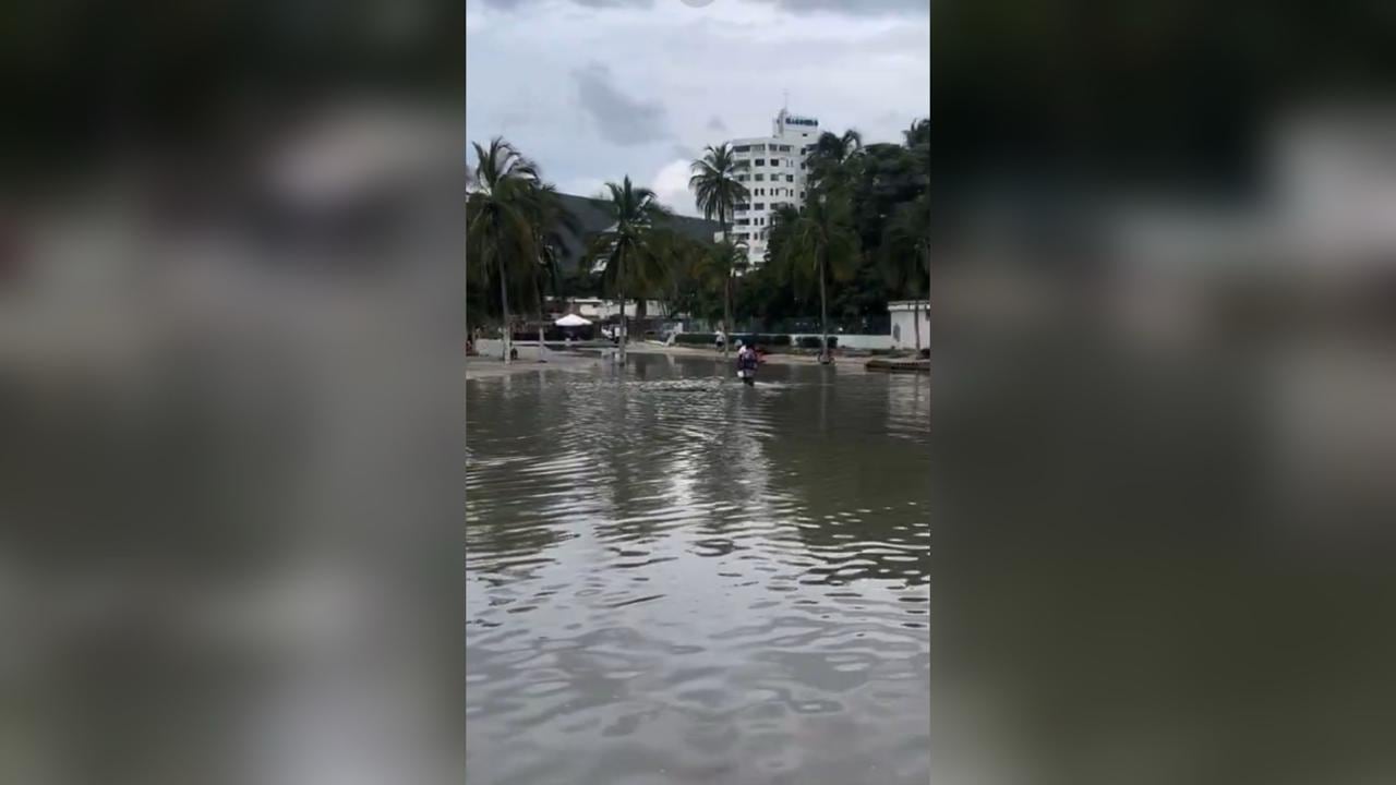 Inundaciones en el Rodadero de Santa Marta