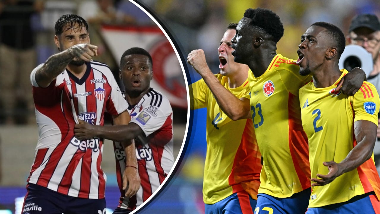 Junior de Barranquilla (izq.) tendría sus ojos puestos en un defensor de Colombia, figura en Copa América 2024.