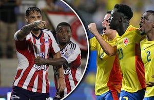 Junior de Barranquilla (izq.) tendría sus ojos puestos en un defensor de Colombia, figura en Copa América 2024.