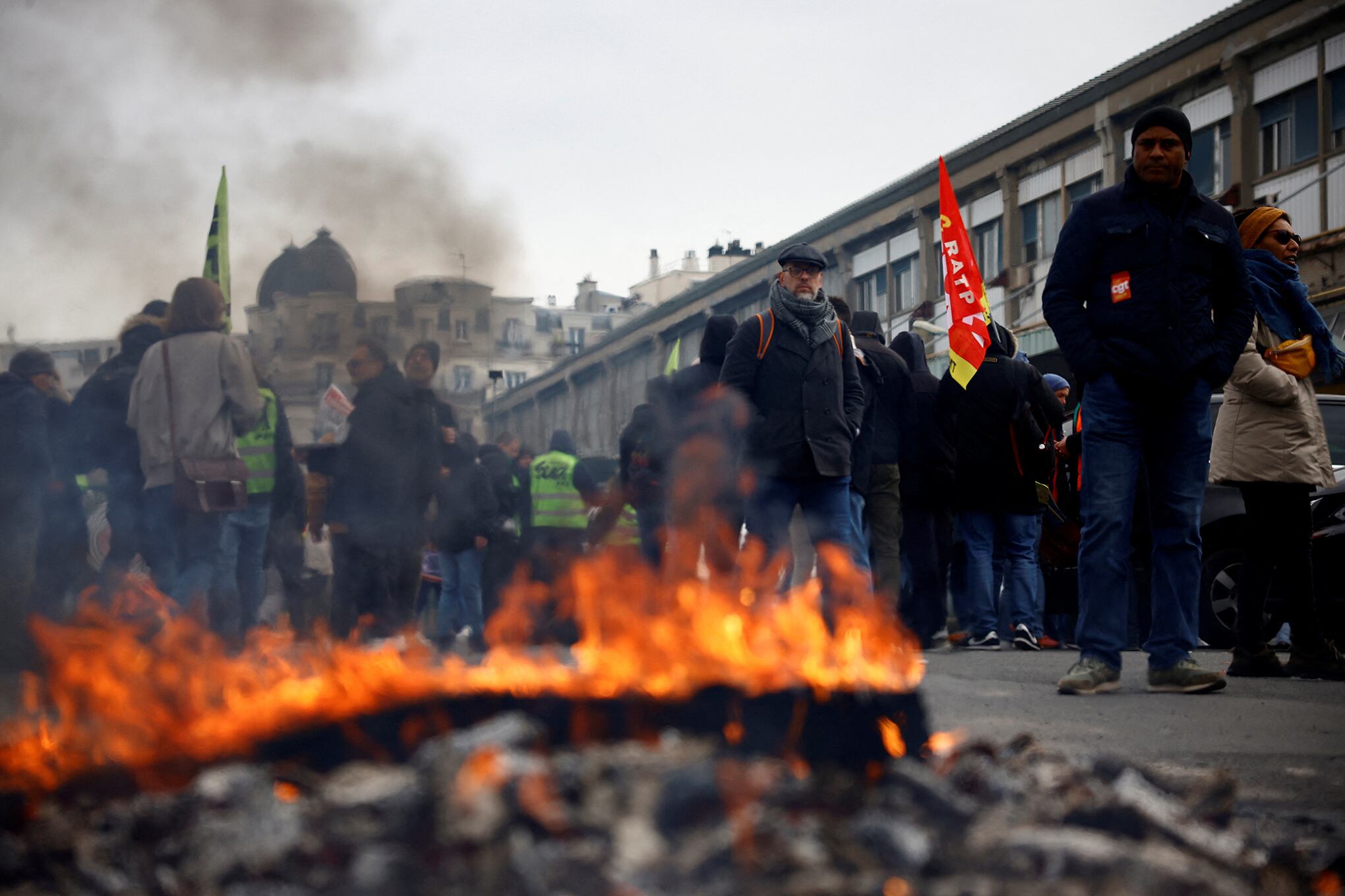 En imágenes :  décimo día protestas en Francia