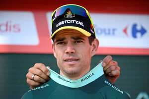 Wout Van Aert era líder de la clasificación por puntos