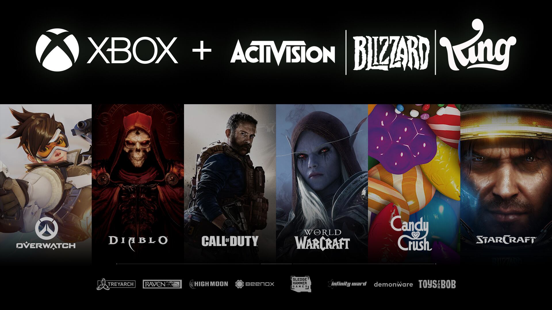 Reconocidos juegos como Call of Duty, World of Warcraft y Candy Crush pasarán a ser parte de Microsoft.