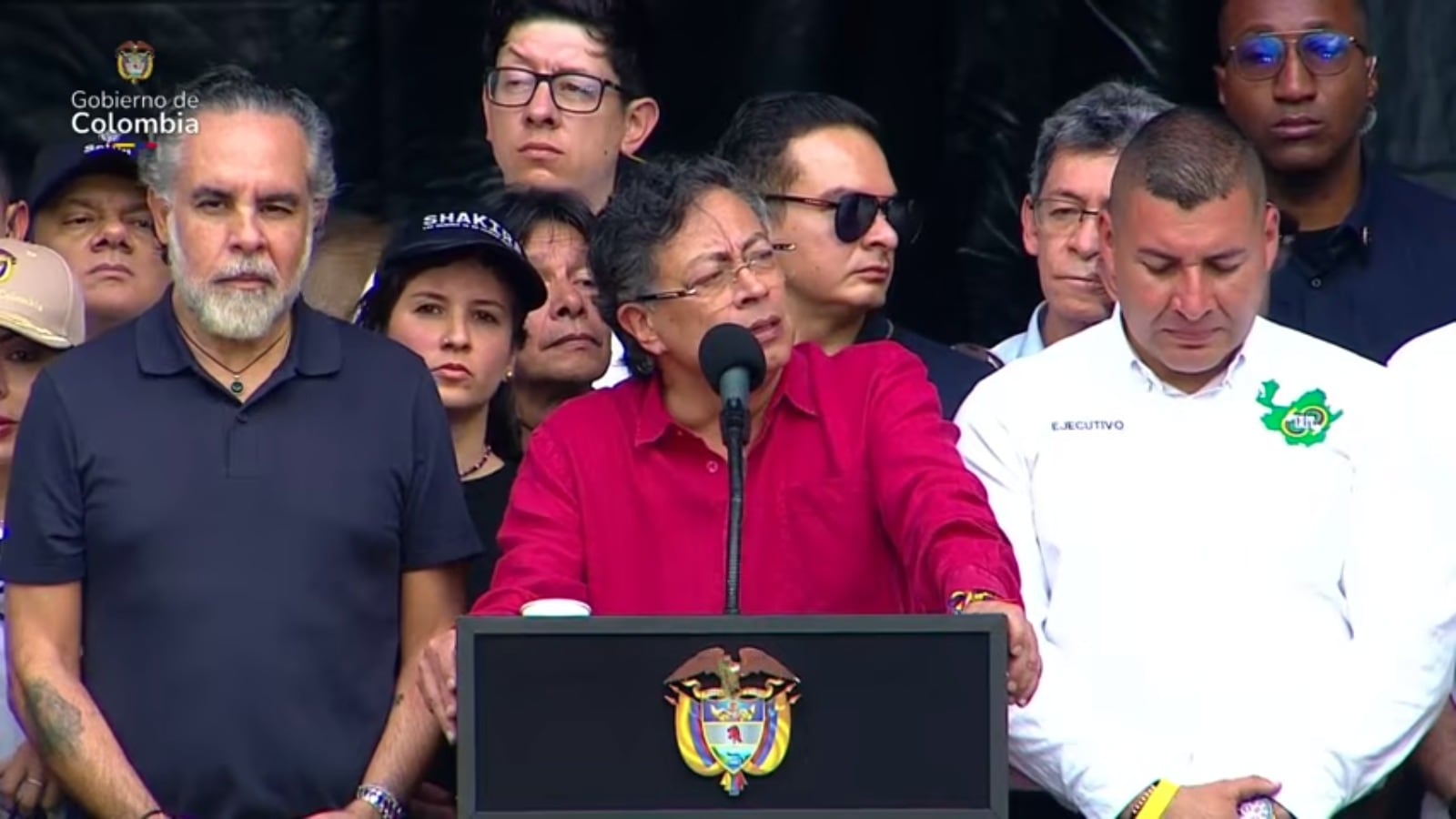 Petro en Medellín , 1 de mayo.