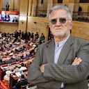 El presidente Gustavo Petro y el superintendente de Servicios Públicos, Dagoberto Quiroga.