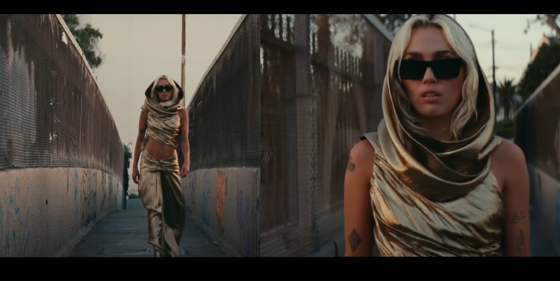 Miley Cyrus y la indirecta con su vestido