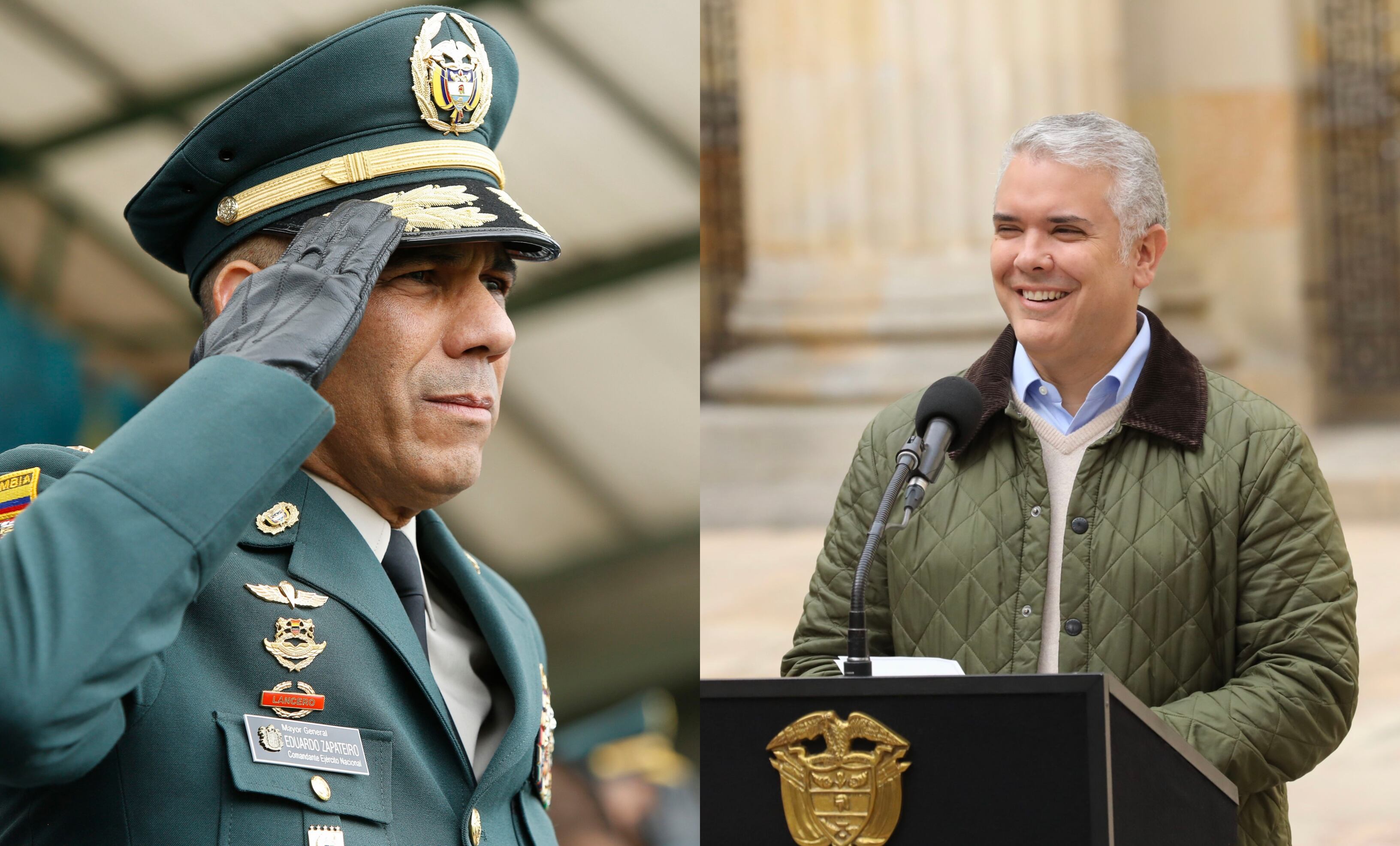 General Eduardo Zapateiro e Iván Duque