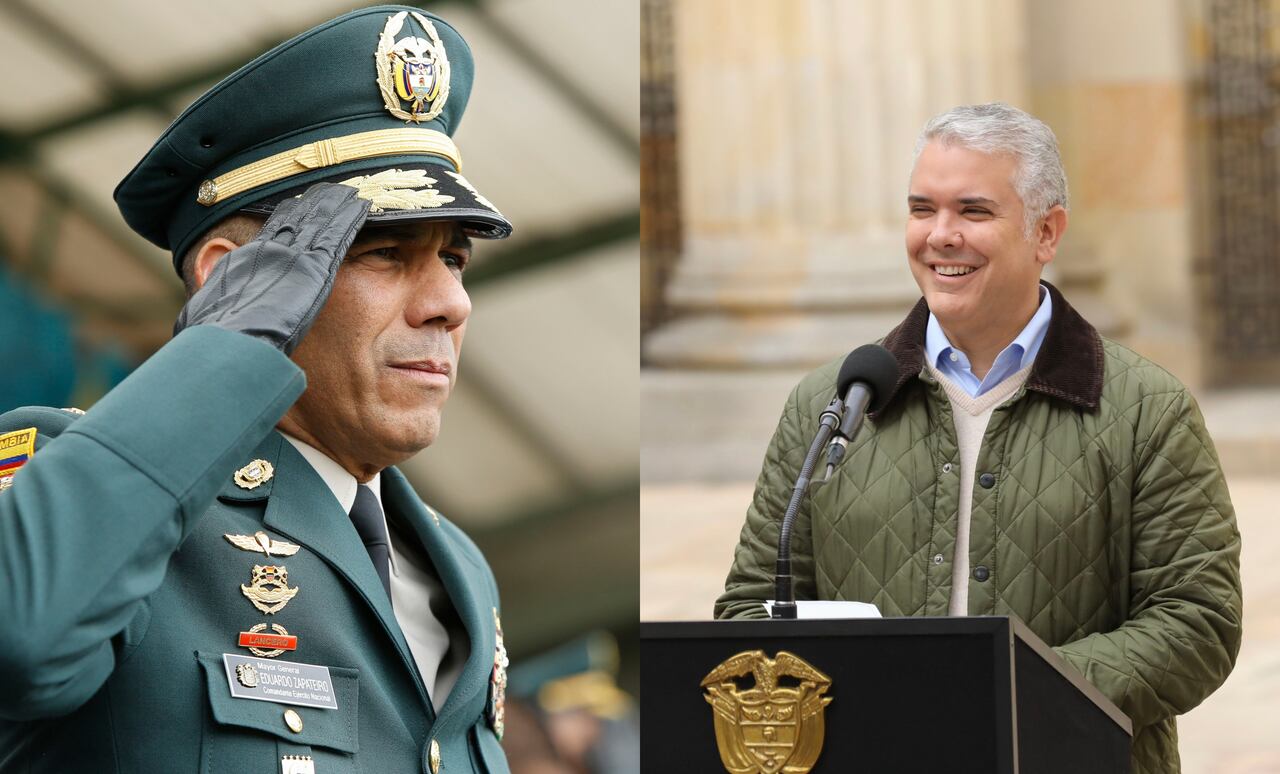 General Eduardo Zapateiro e Iván Duque
