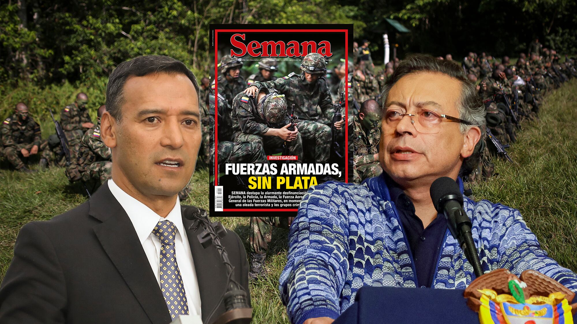 ministro de Defensa, Pedro Sánchez Gustavo Petro