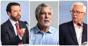 Carlos Fernando Galán, Enrique Peñalosa y Jorge Robledo.