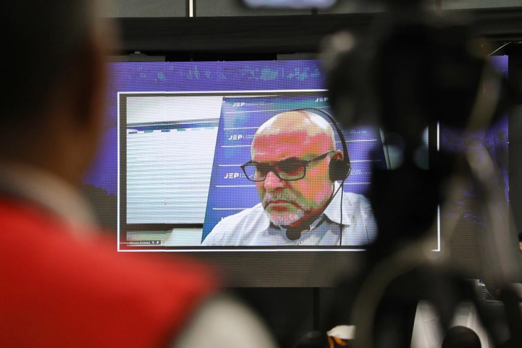 El excomandante paramilitar Salvatore Mancuso declaró ante en cuatro sesiones ante la JEP.