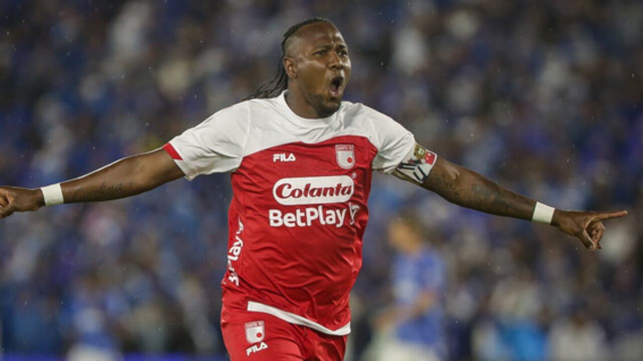 Hugo Rodallega, figura de Independiente Santa Fe.