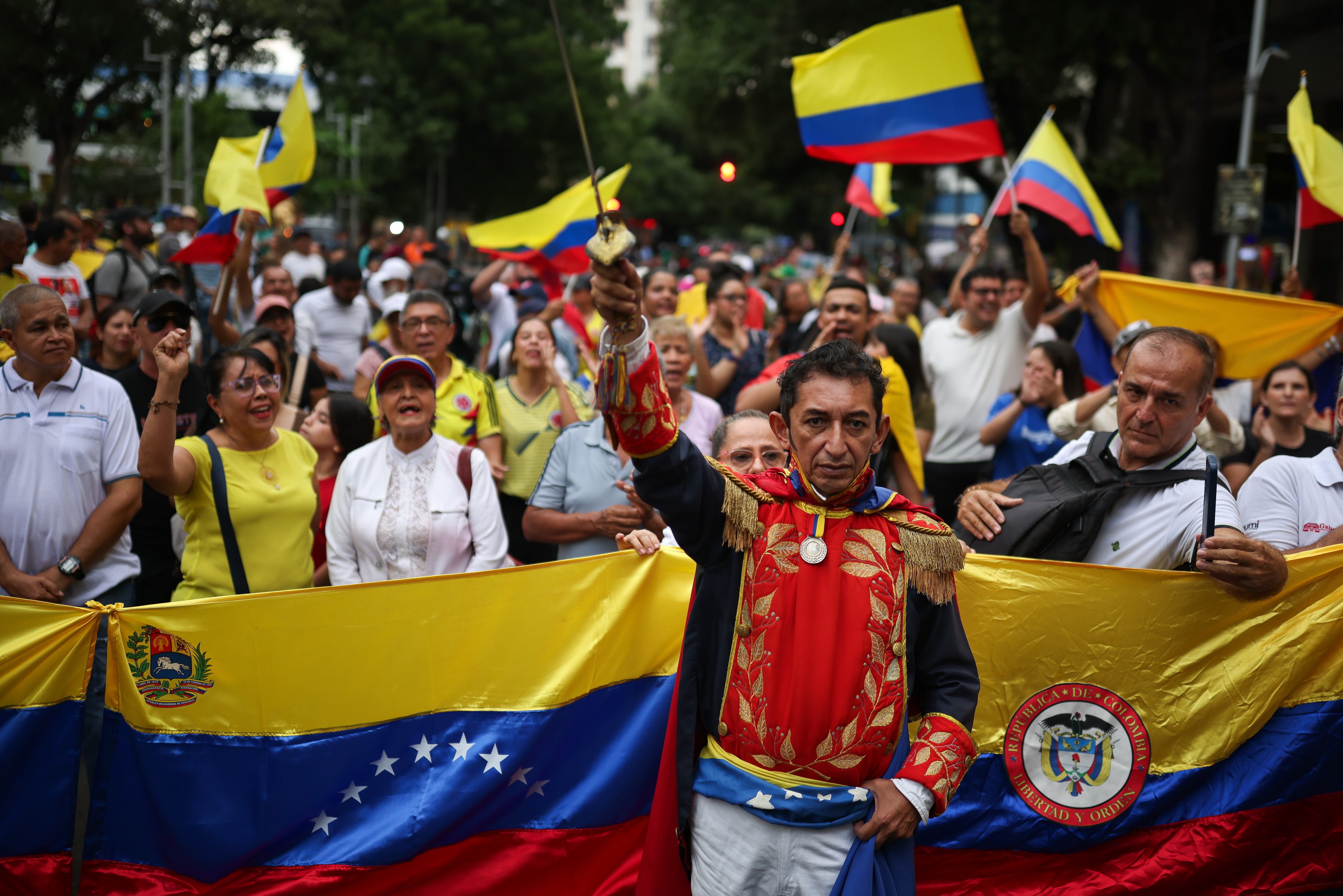 Concentración por la soberanía y la democracia liderada por el presidente Petro, en Cúcuta, Norte de Santander.