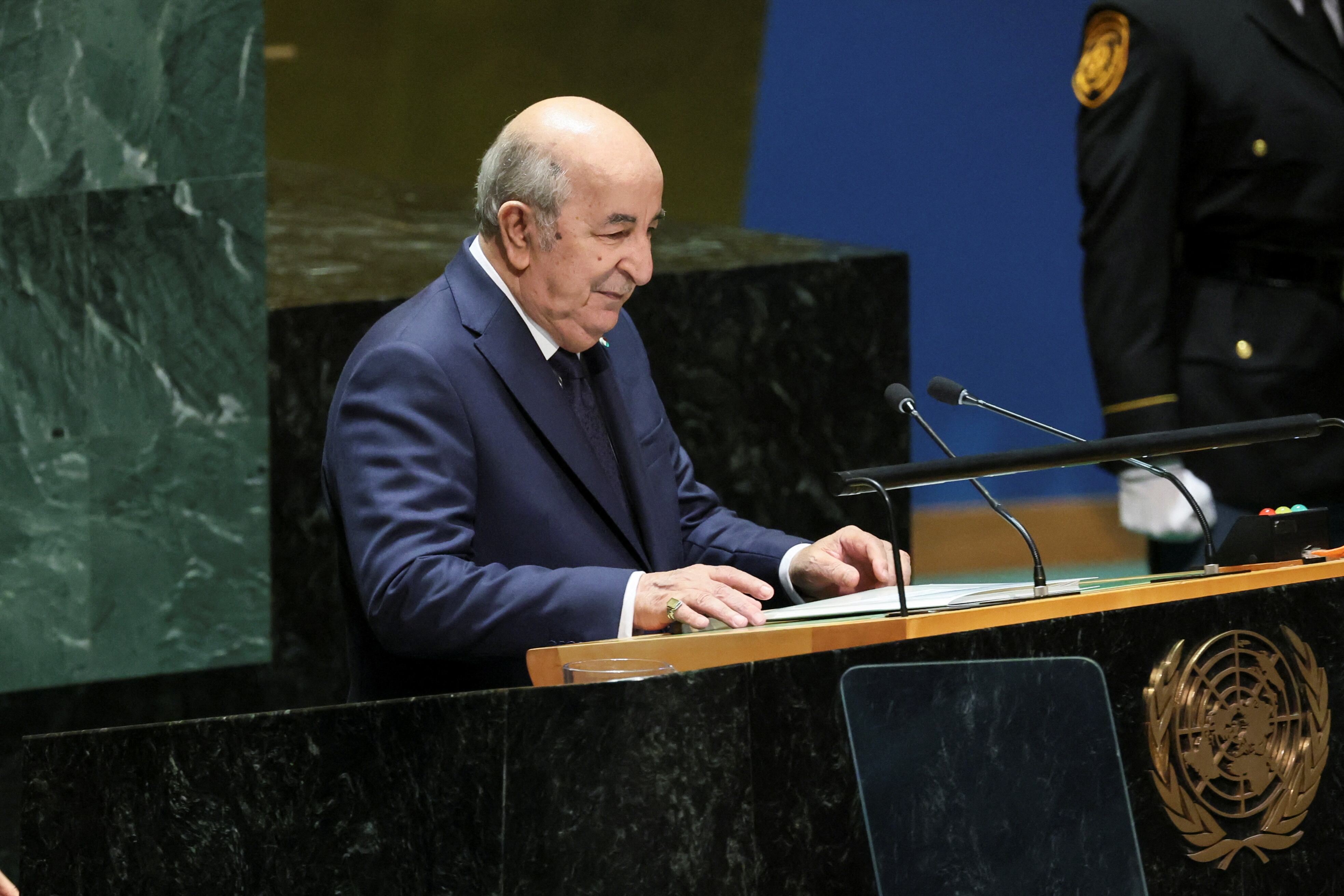 Abdelmadjid Tebboune, presidente de Argelia.