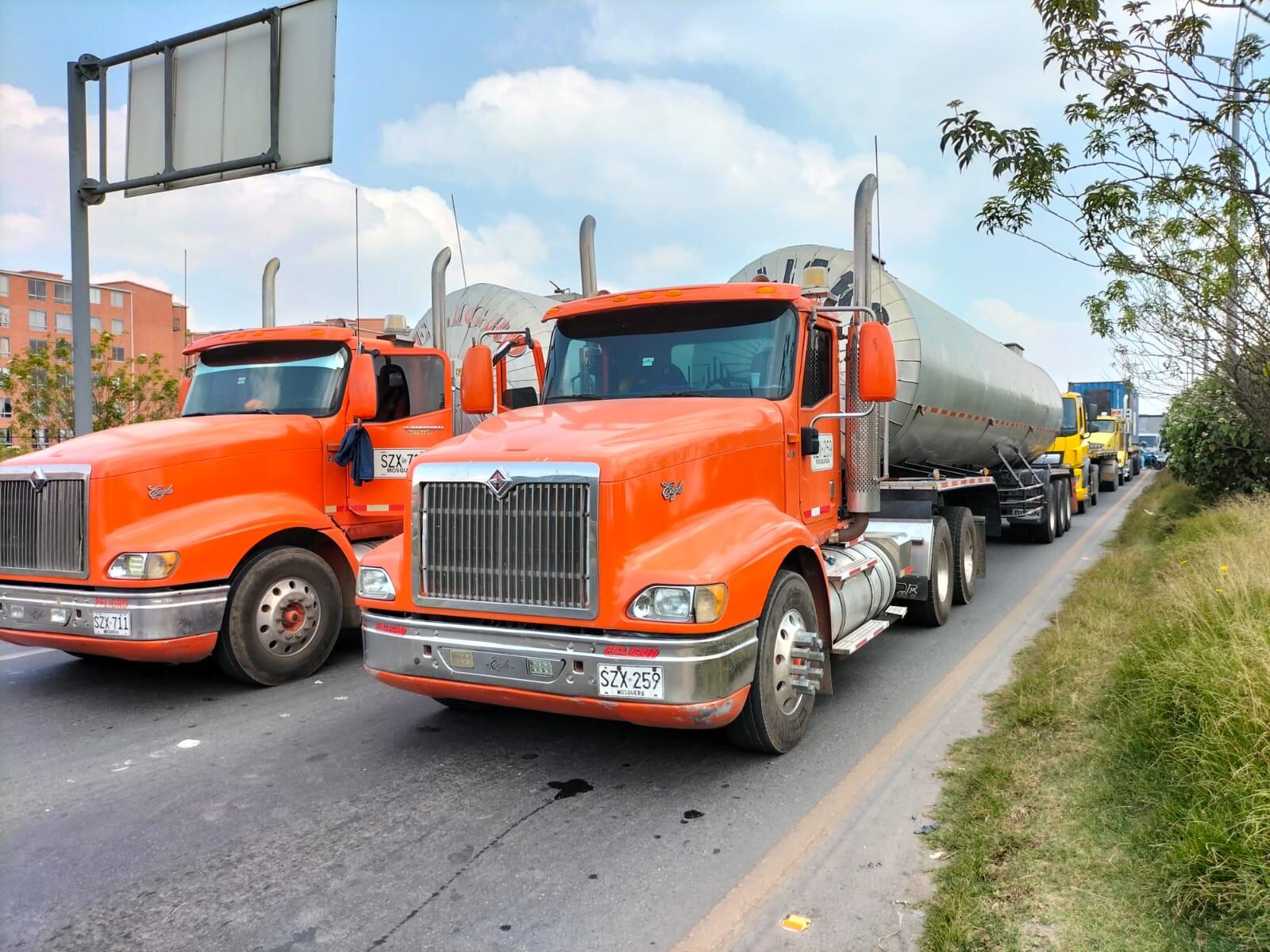 Paro de transportadores y camioneros en Madrid Cundinamarca
Sector la finca