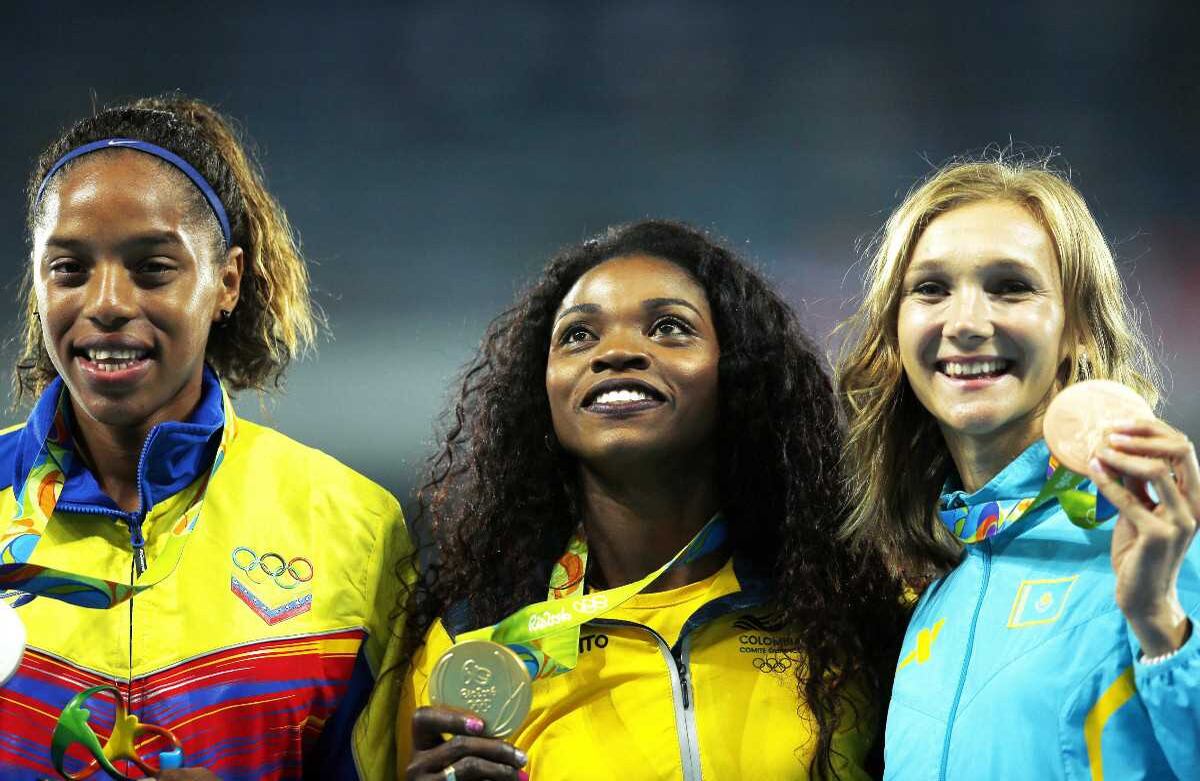 Ahora Caterine Ibargüen empieza a soñar con darle más gloria al país. EFE/EPA/YOAN VALAT