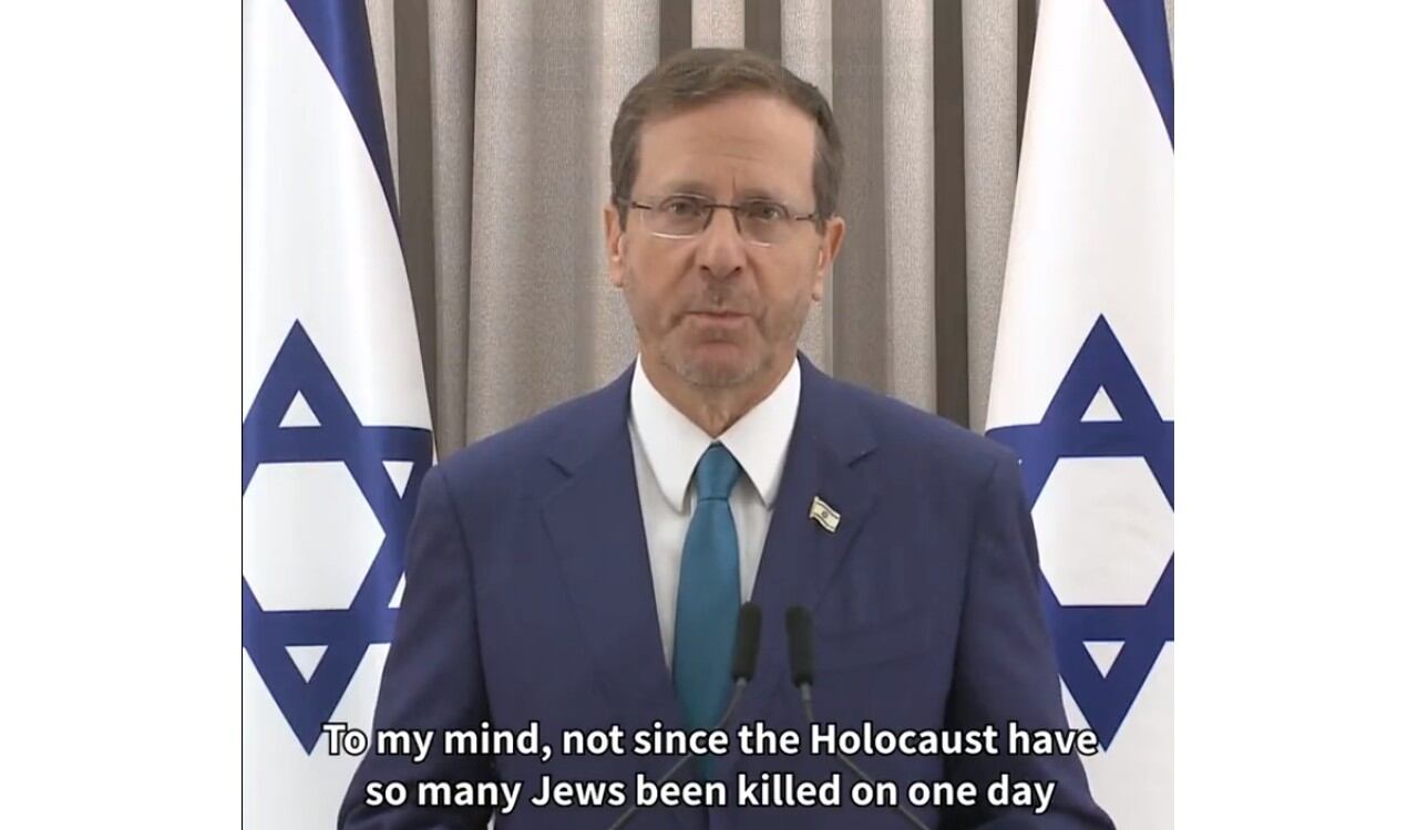 El presidente de Israel, Isaac Herzog, condenó los ataques de Hamas