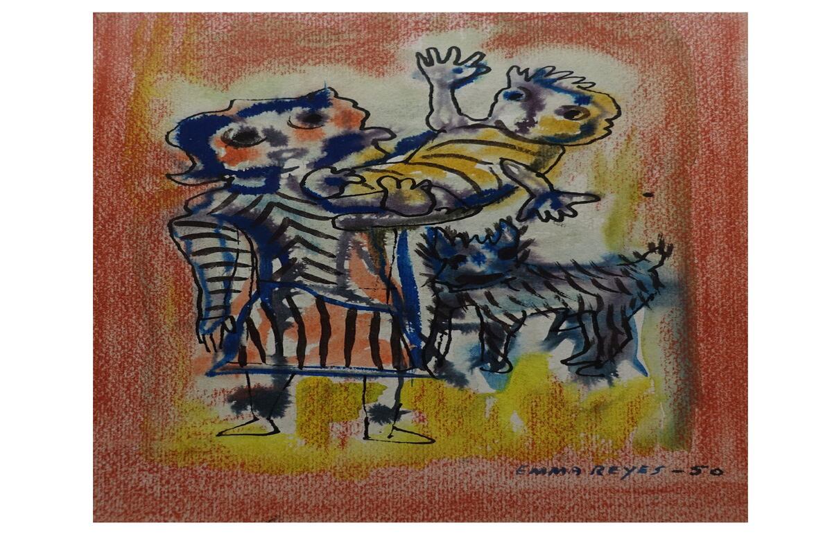 Emma Reyes. Sin Título. 13x20cm. Dibujo (1950)