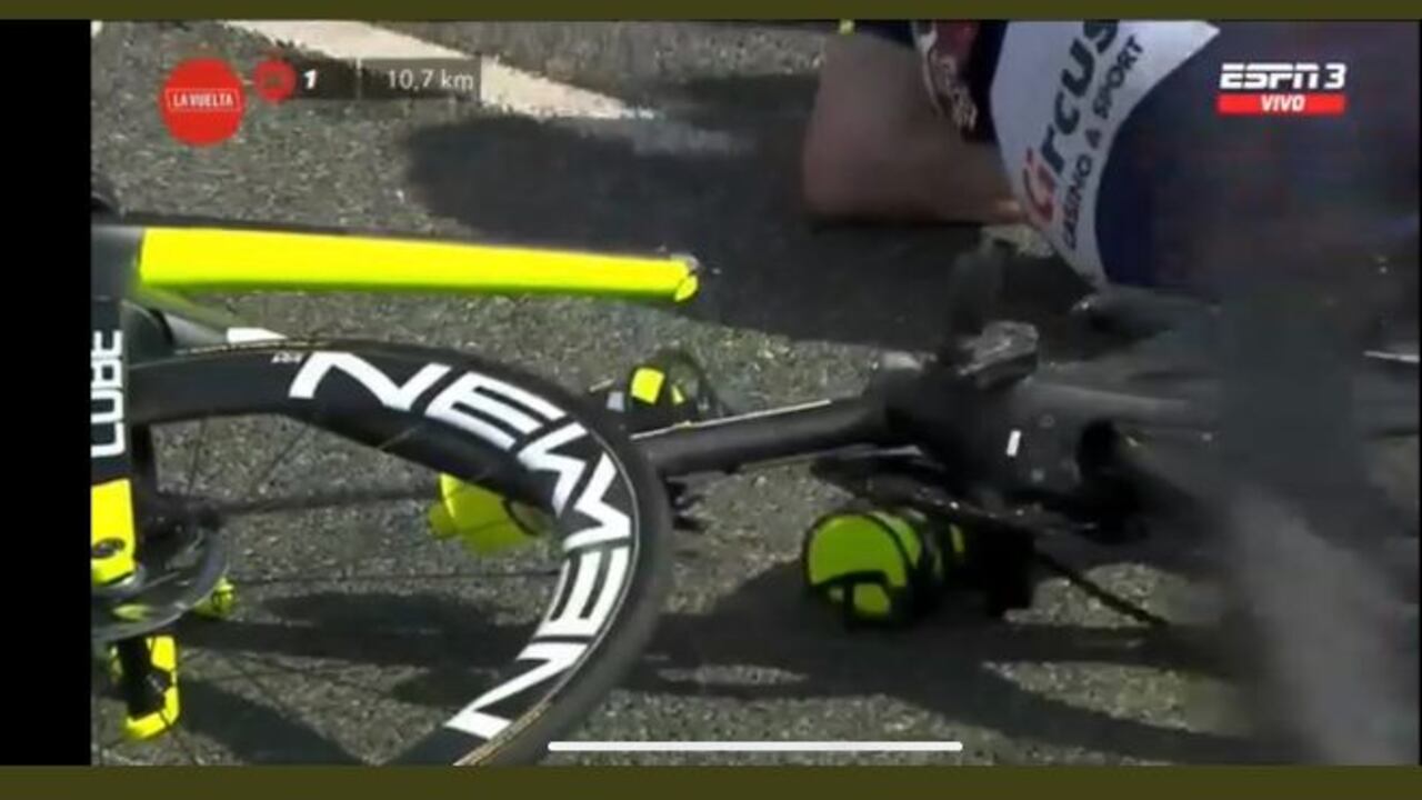 Bicicleta partida en 2