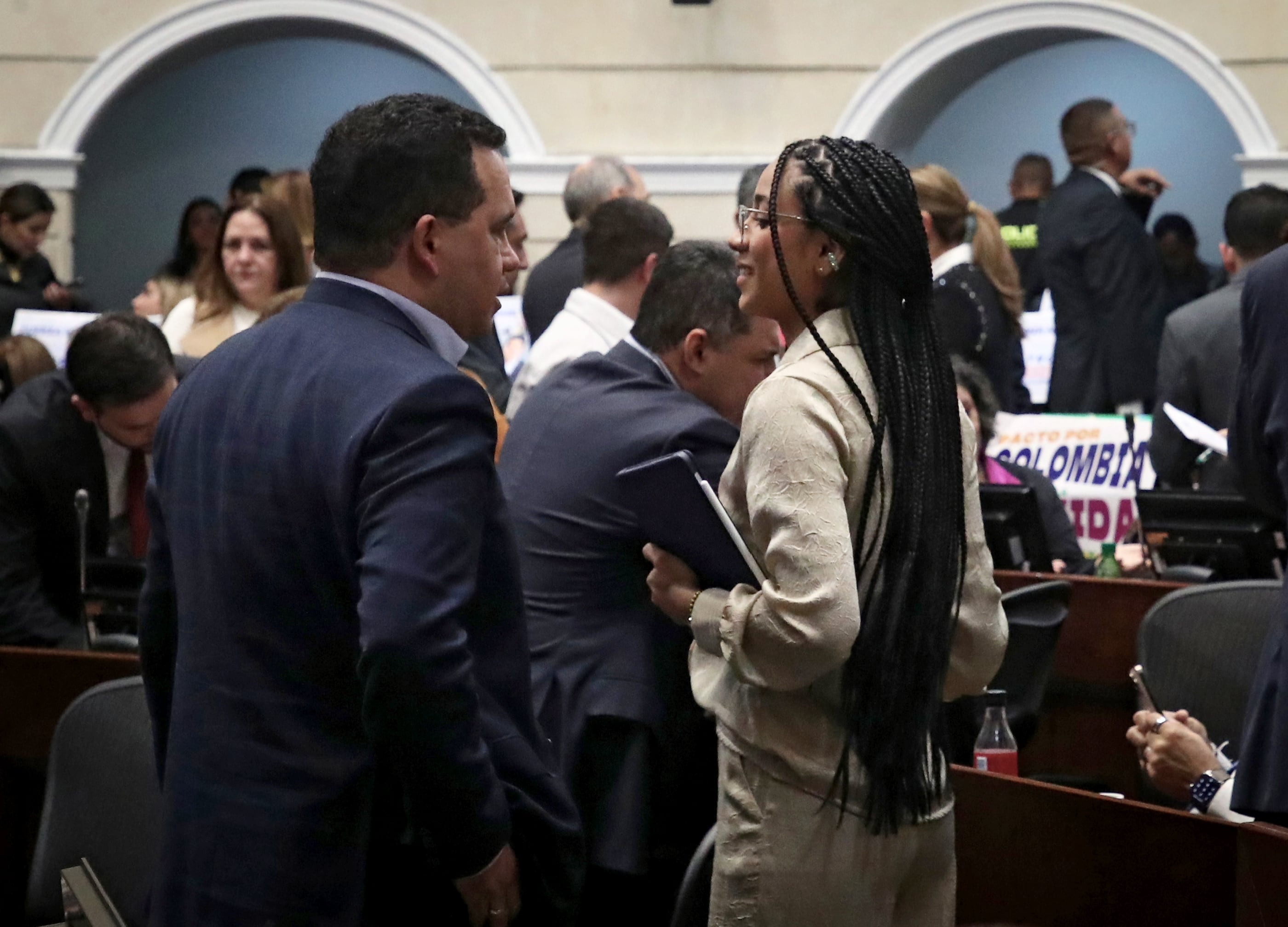 Juliana Guerrero en el Congreso de la República, en Bogotá, el 11 de marzo de 2025