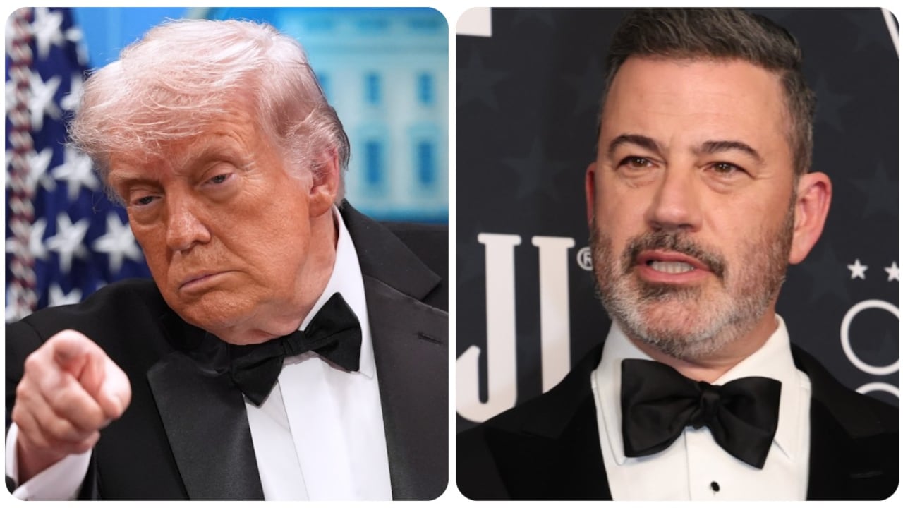 Donald Trump y Jimmy Kimmel.