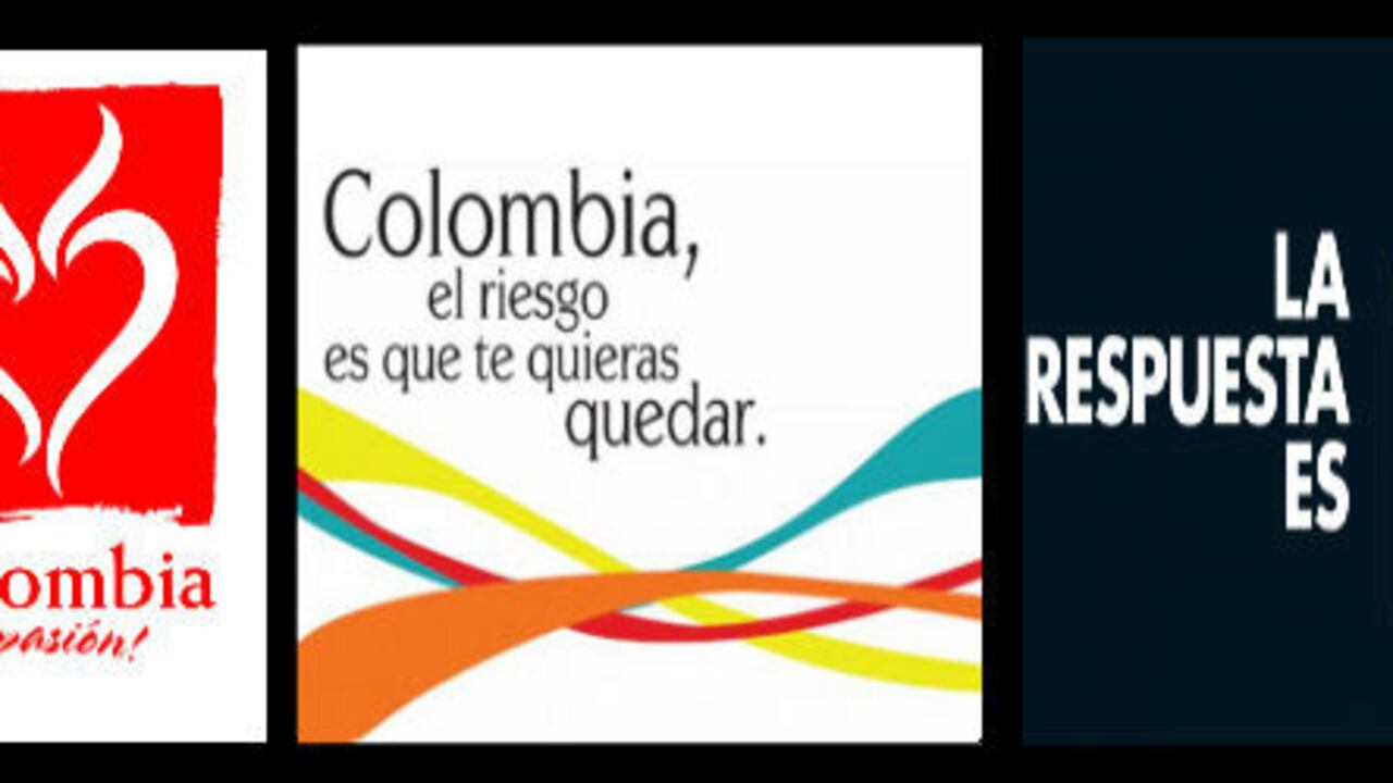 Estos logo-símbolos han acompañado las últimas campañas publicitarias del país en el exterior