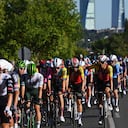 MADRID, SPAIN - SEPTEMBER 14: Jesus Herrada of Spain, Sergio Samitier of Spain and Team Cofidis and a general view of the peloton competing during the La Vuelta - 80th Tour of Spain 2025, Stage 21 a 108km stage from Alalpardo to Madrid / #UCIWT / on September 14, 2025 in Madrid, Spain. (Photo by Dario Belingheri/Getty Images)