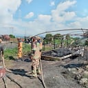 Los Bomberos fueron los que atendieron esta emergencia.