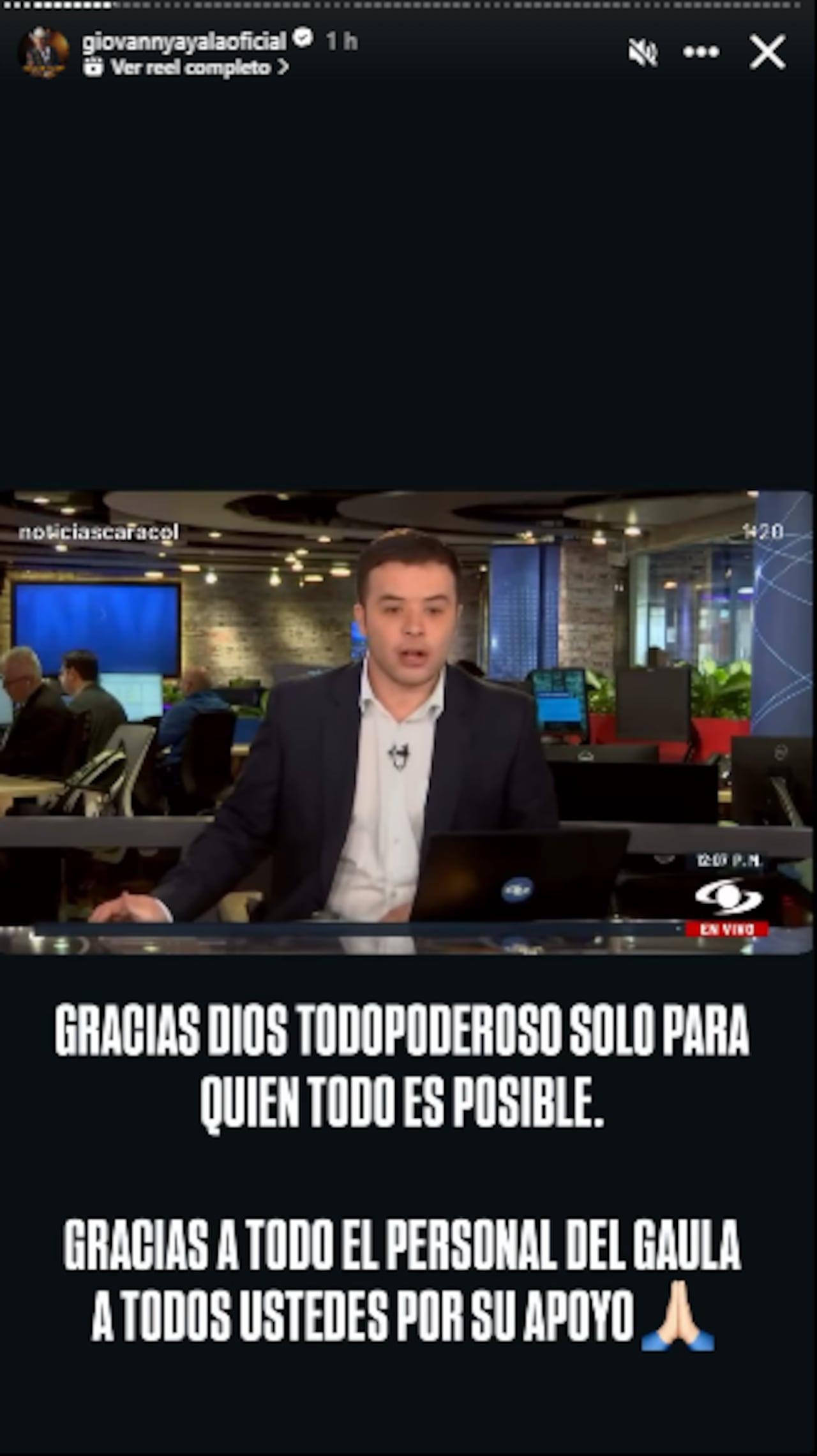 Giovanny Ayala habló por liberación de su hijo Miguel Ayala.