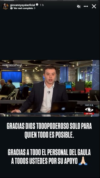 Giovanny Ayala habló por liberación de su hijo Miguel Ayala.