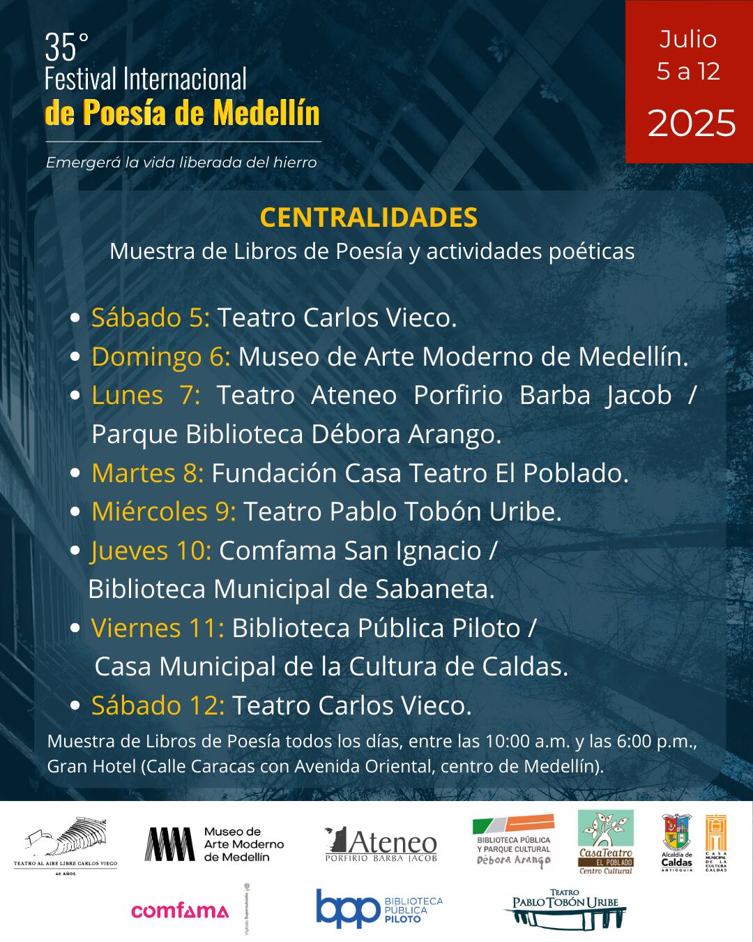 Festival Internacional de Poesía de Medellín 2025