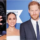 Gustavo Petro y el príncipe Harry y Meghan Markle