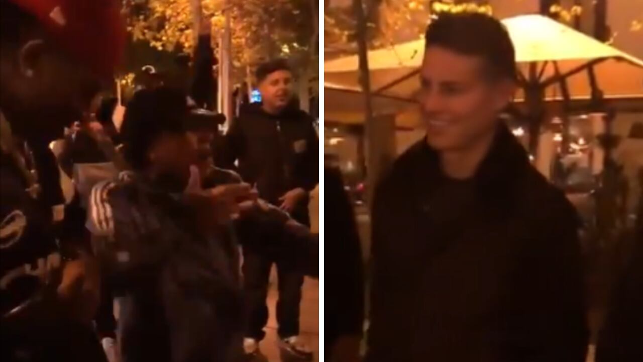 James fue sorprendido en calles de Madrid