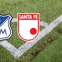 Escudos Santa Fe y Millonarios