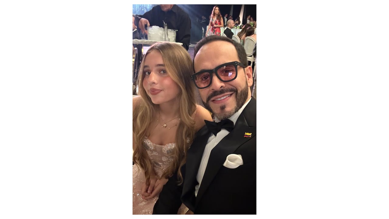 Abelardo De La Espriella y su hija Lucía.