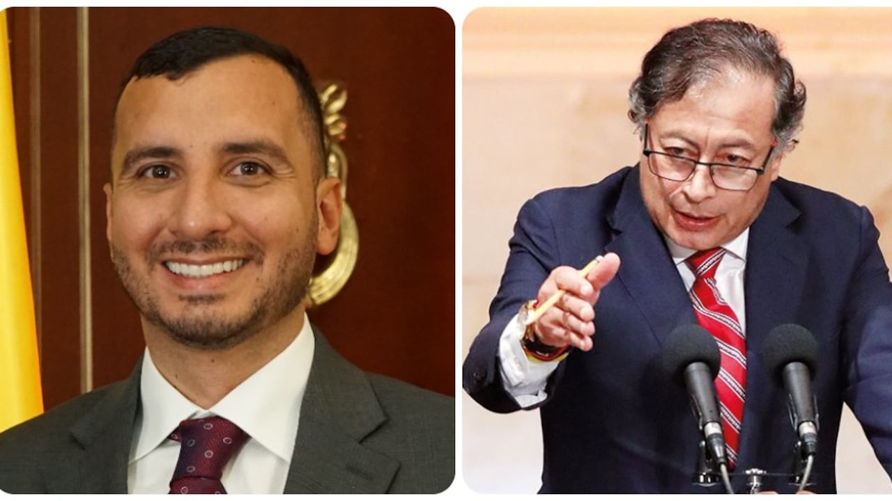 El congresista Fernando Niño y Gustavo Petro.