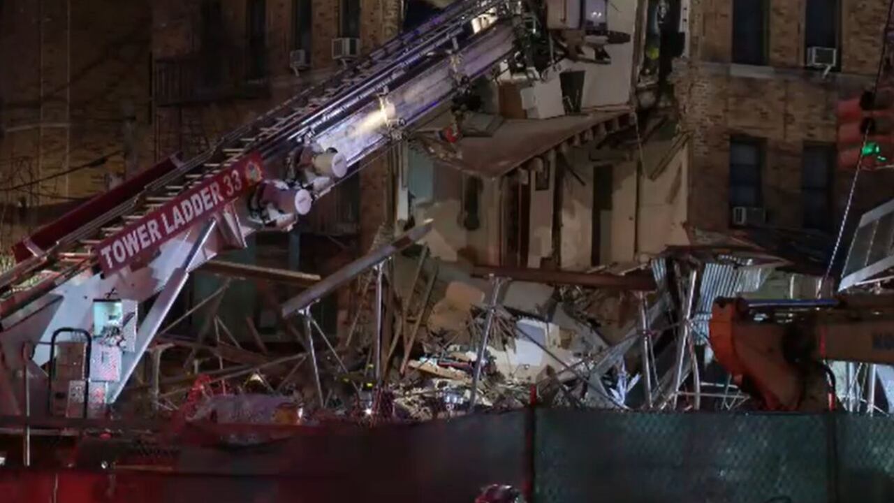 Edificio se derrumba en Nueva York.