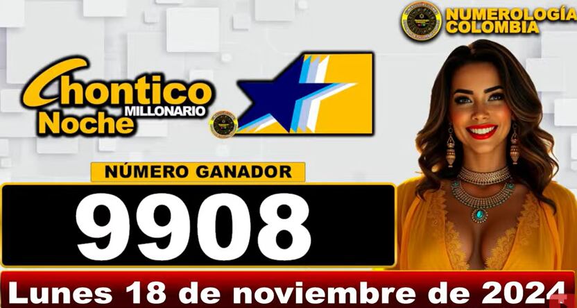 Este fue el resultado del más reciente sorteo de Chontico Noche.