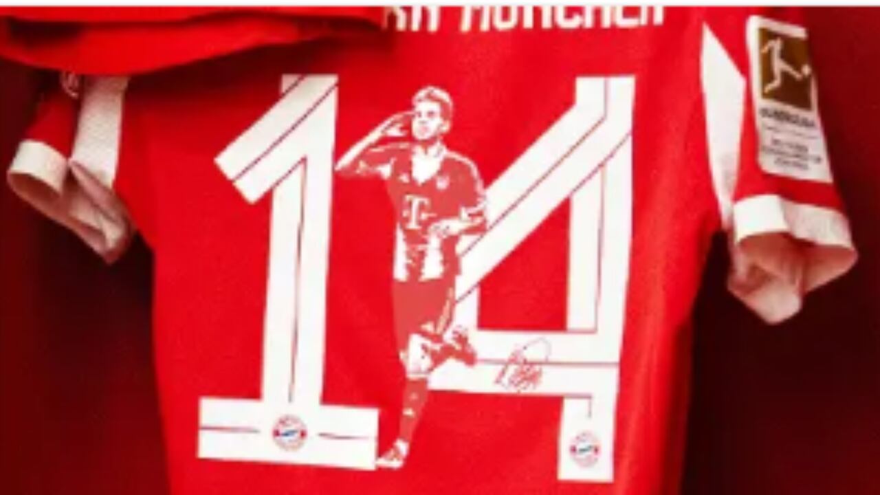 Bayern Múnich sacó camiseta que contiene número, silueta y firma de Luis Díaz
