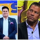 Ariel Osorio, presentador de Lo sé todo, y el exfutbolista Óscar Córdoba.