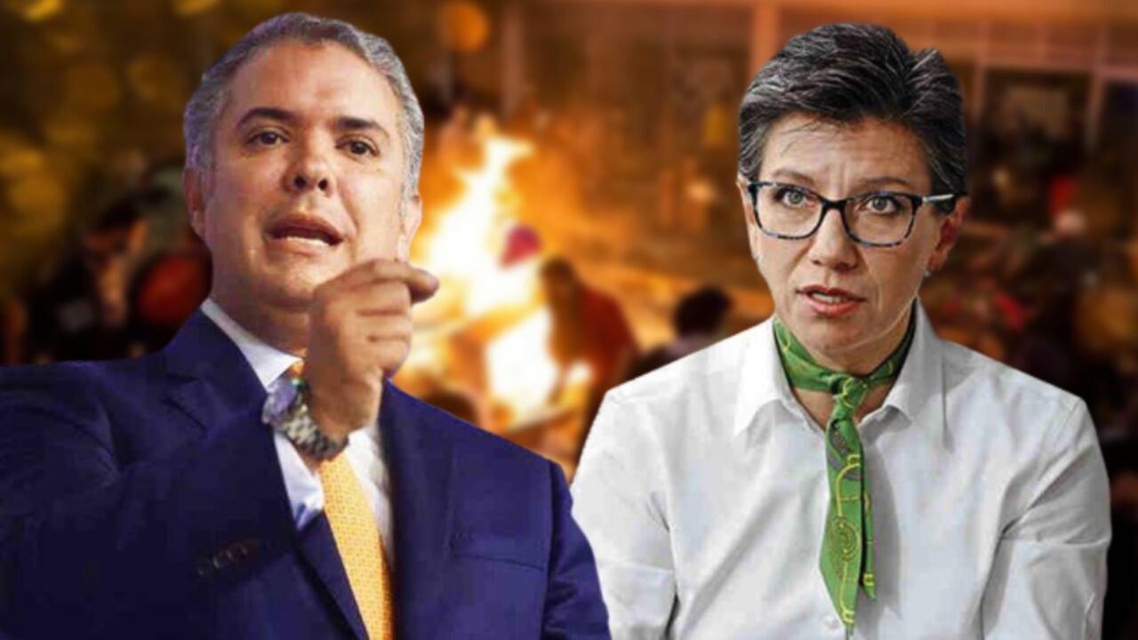 Nuevo choque entre presidente Iván Duque y alcaldesa Claudia López por violencia en Bogotá