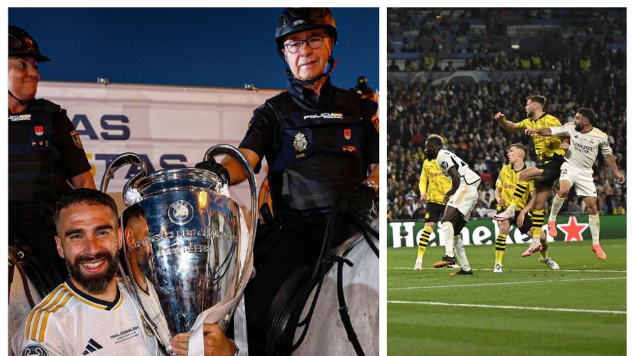 Dani Carvajal y su papá, policía nacional en Madrid