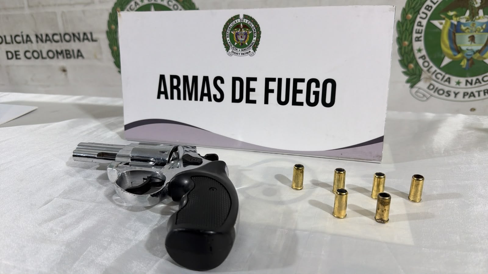 Arma incautada en el hecho.