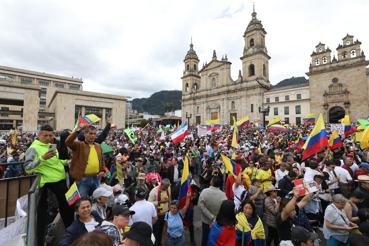 Marchas 1 de Mayo Día del Trabajo, Plaza de Bolívar