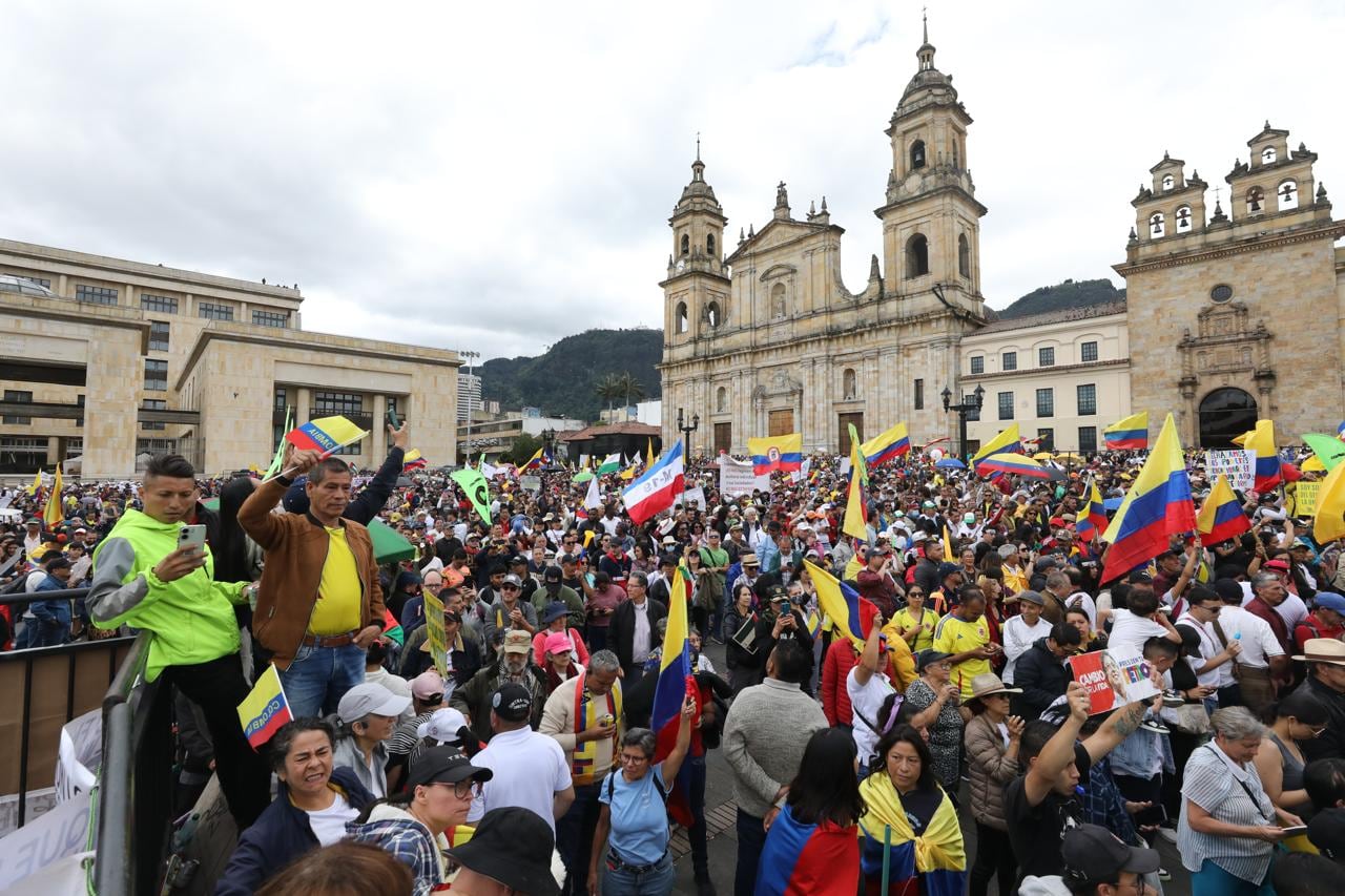 Marchas 1 de Mayo Día del Trabajo, Plaza de Bolívar
