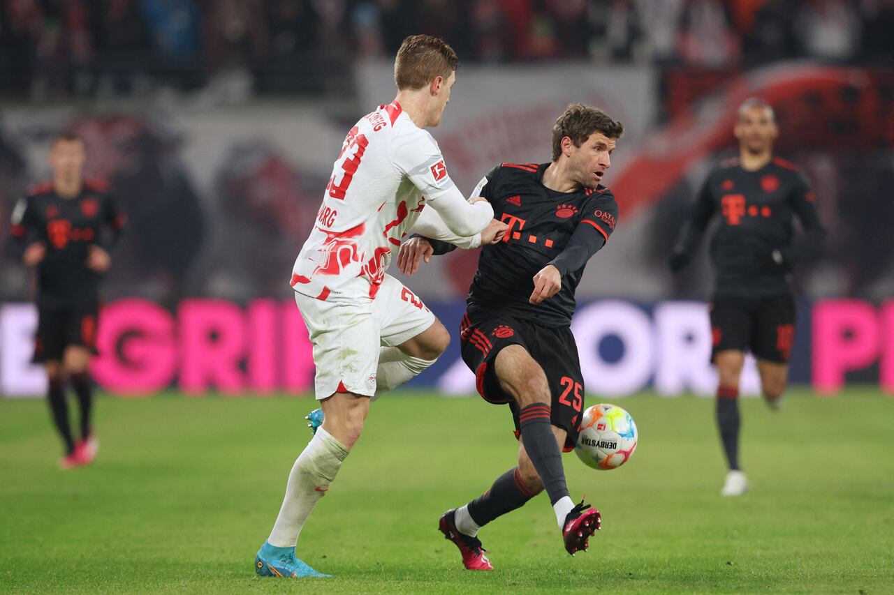 Bayern vs. Leipzig dividieron puntos en la fecha 16.