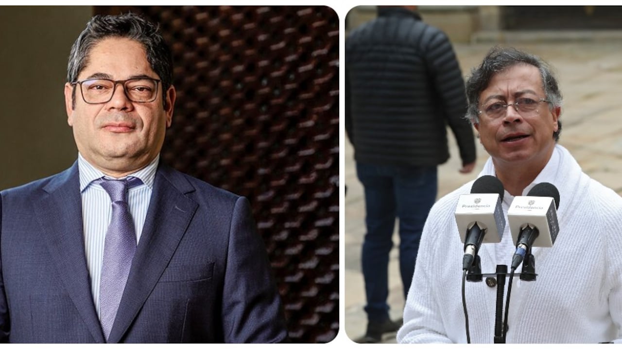 Guillermo Herrera, presidente de Camacol, y Gustavo Petro, presidente de Colombia