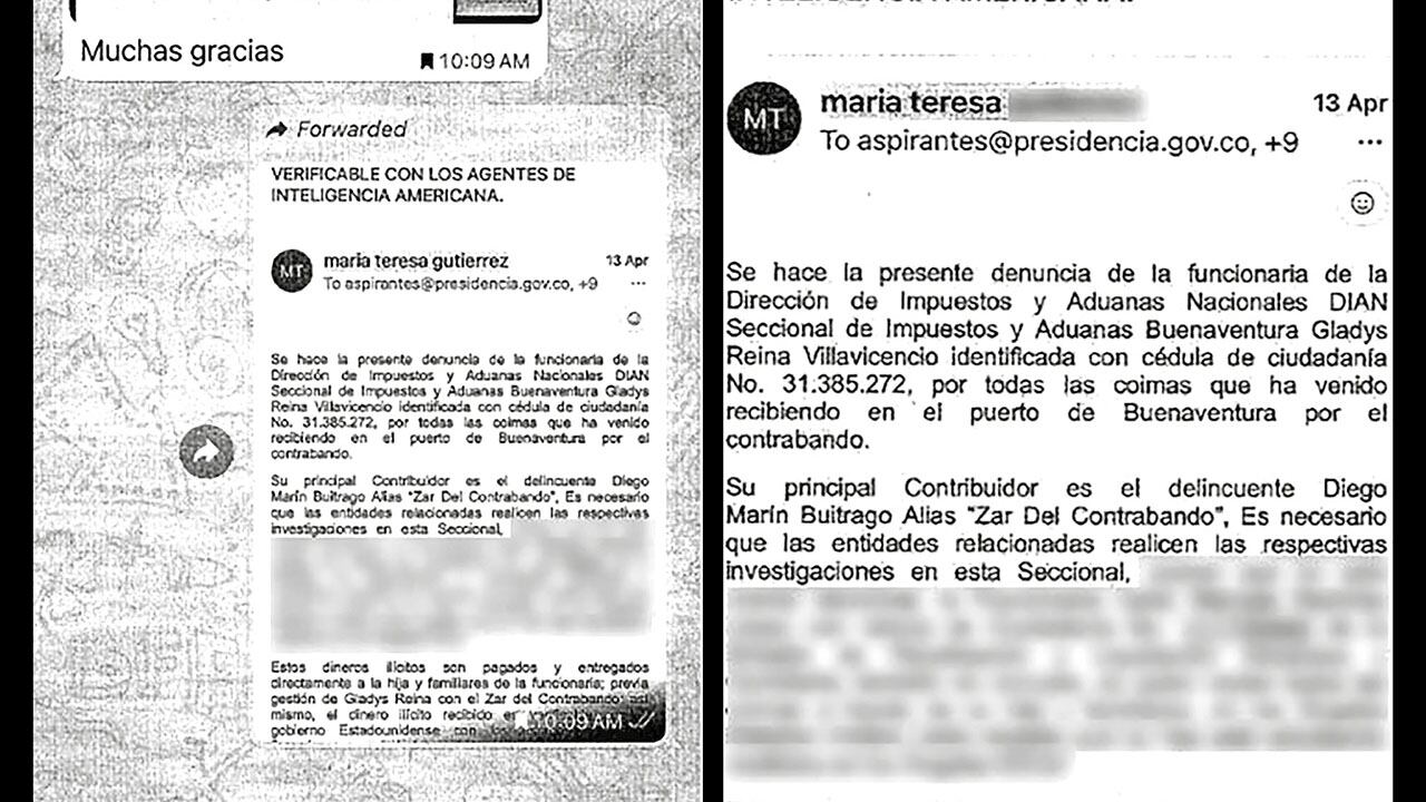 Documentos de las denuncias. 